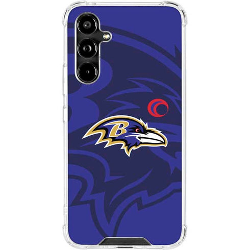 NFL Baltimore Ravens Double Vision Galaxy A54 5G Clear Case