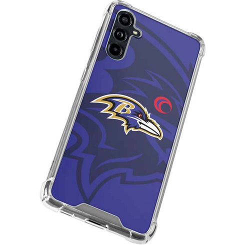 NFL Baltimore Ravens Double Vision Galaxy A54 5G Clear Case