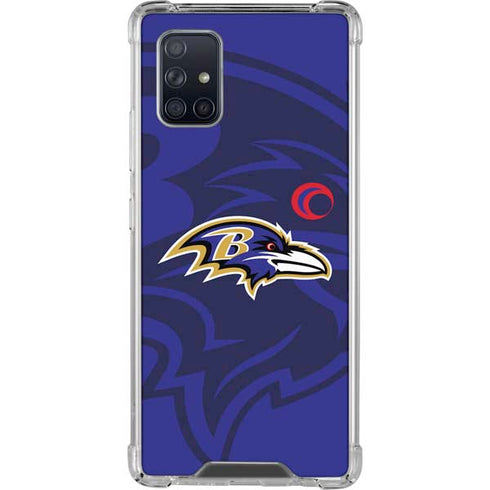 NFL Baltimore Ravens Double Vision Galaxy A71 5G Clear Case