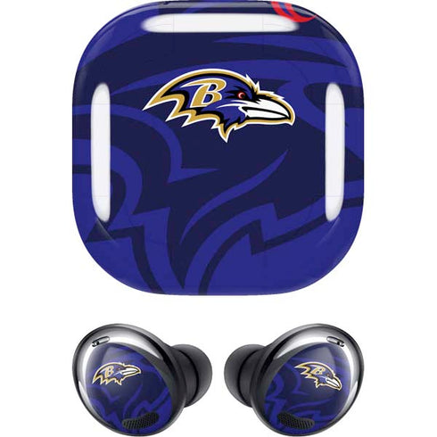 NFL Baltimore Ravens Double Vision Galaxy Buds Pro Skin
