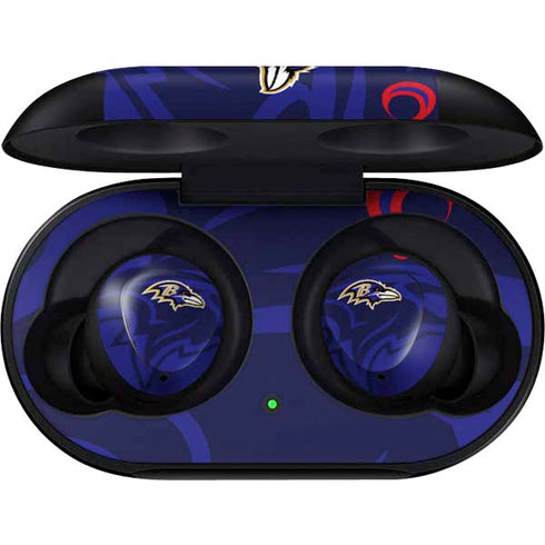 NFL Baltimore Ravens Double Vision Galaxy Buds Skin