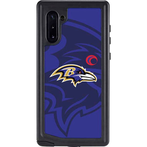 NFL Baltimore Ravens Double Vision Galaxy Note 10 Waterproof Case