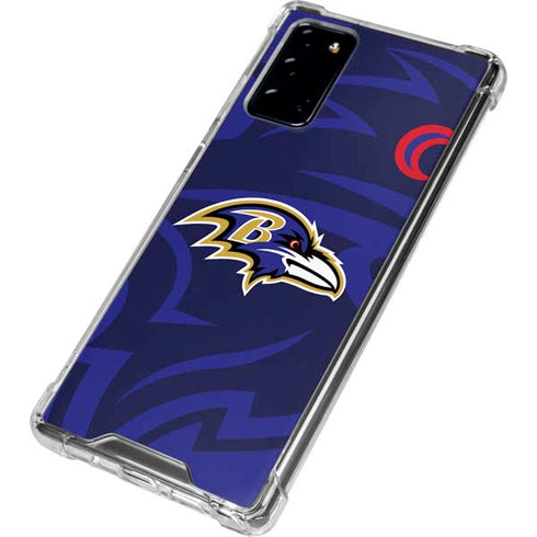 NFL Baltimore Ravens Double Vision Galaxy Note20 5G Clear Case