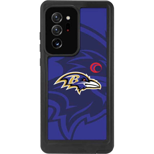 NFL Baltimore Ravens Double Vision Galaxy Note20 Ultra 5G Waterproof Case