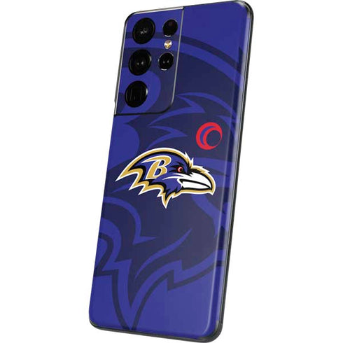 NFL Baltimore Ravens Double Vision Galaxy S21 Ultra 5G Skin