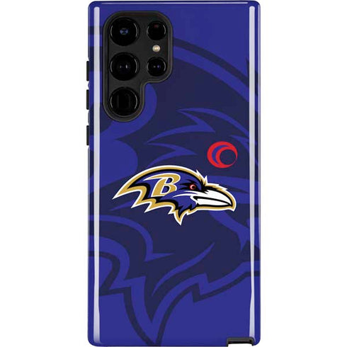 NFL Baltimore Ravens Double Vision Galaxy S22 Ultra Pro Case