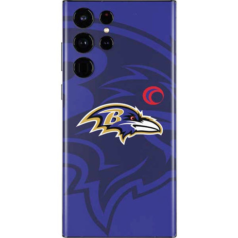 NFL Baltimore Ravens Double Vision Galaxy S22 Ultra Skin