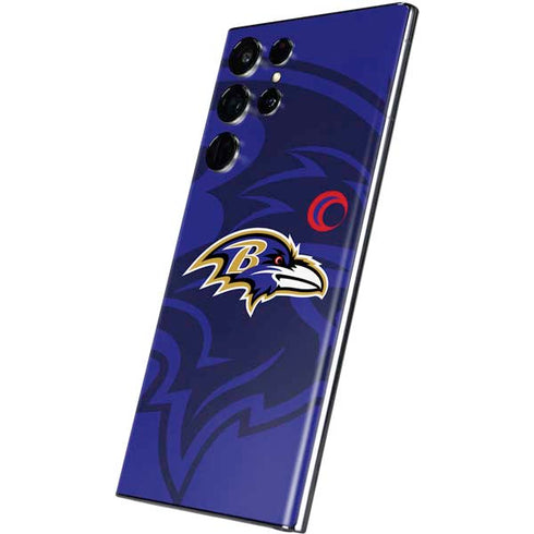 NFL Baltimore Ravens Double Vision Galaxy S22 Ultra Skin