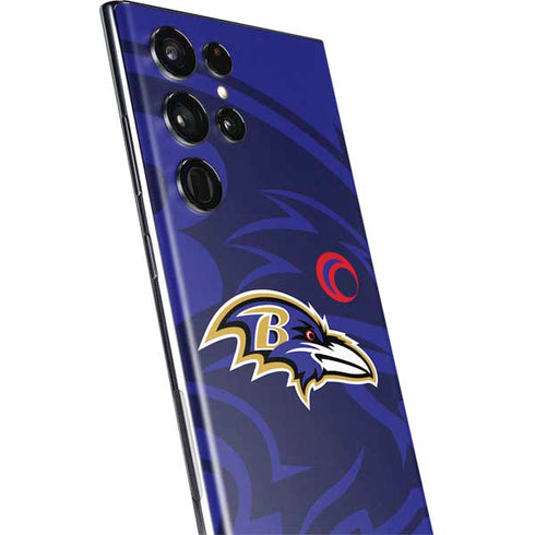 NFL Baltimore Ravens Double Vision Galaxy S22 Ultra Skin