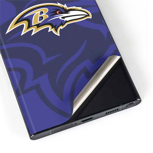 NFL Baltimore Ravens Double Vision Galaxy S22 Ultra Skin