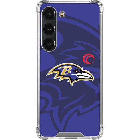 NFL Baltimore Ravens Double Vision Galaxy S23 Clear Case