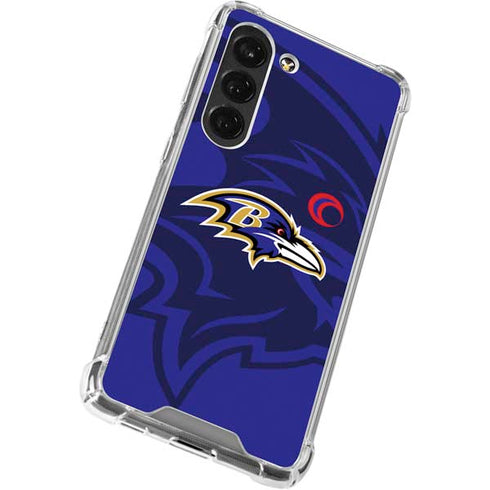 NFL Baltimore Ravens Double Vision Galaxy S23 Clear Case