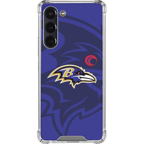 NFL Baltimore Ravens Double Vision Galaxy S23 Plus Clear Case