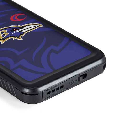 NFL Baltimore Ravens Double Vision Galaxy S23 Plus Waterproof Case