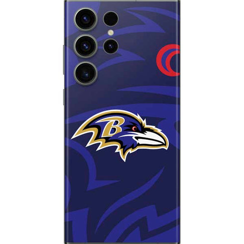 NFL Baltimore Ravens Double Vision Galaxy S23 Ultra Skin