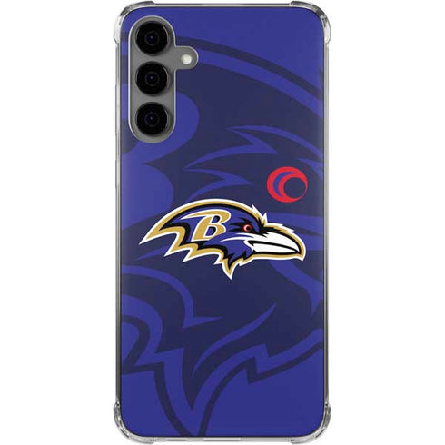 NFL Baltimore Ravens Double Vision Galaxy S24 Plus Clear Case