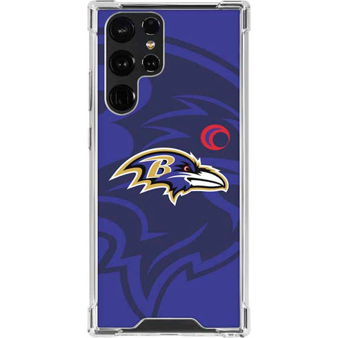 NFL Baltimore Ravens Double Vision Galaxy S24 Ultra Clear Case