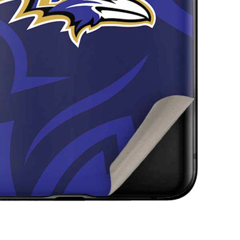 NFL Baltimore Ravens Double Vision Galaxy Z Flip Skin