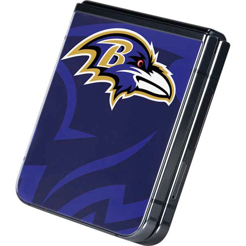 NFL Baltimore Ravens Double Vision Galaxy Z Flip5 5G Skin