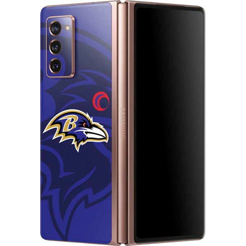 NFL Baltimore Ravens Double Vision Galaxy Z Fold2 5G Skin