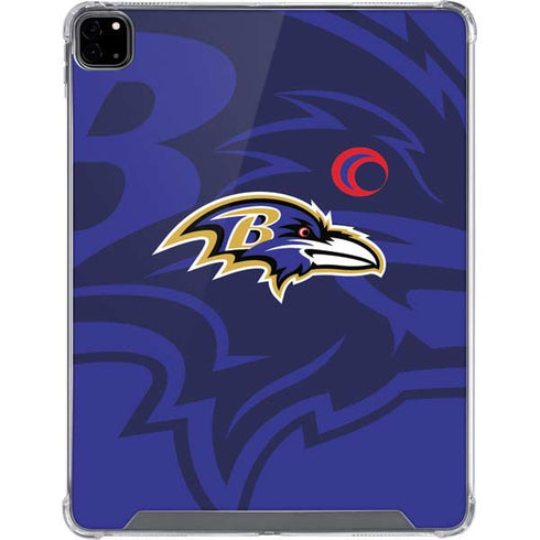NFL Baltimore Ravens Double Vision iPad Pro 12.9in (2020) Clear Case