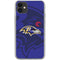 NFL Baltimore Ravens Double Vision iPhone 11 Clear Case