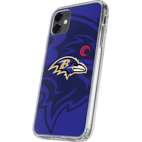 NFL Baltimore Ravens Double Vision iPhone 11 Clear Case