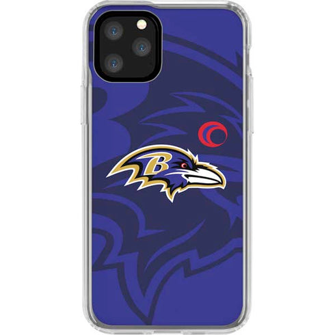 NFL Baltimore Ravens Double Vision iPhone 11 Pro Clear Case
