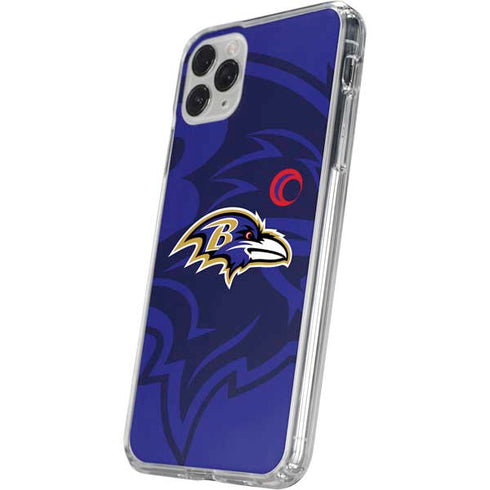 NFL Baltimore Ravens Double Vision iPhone 11 Pro Clear Case