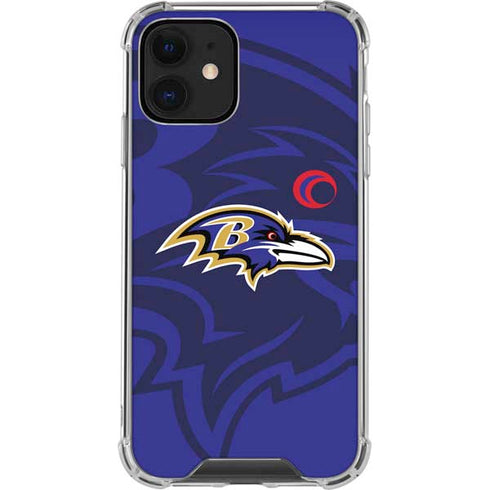 NFL Baltimore Ravens Double Vision iPhone 12 Clear Case