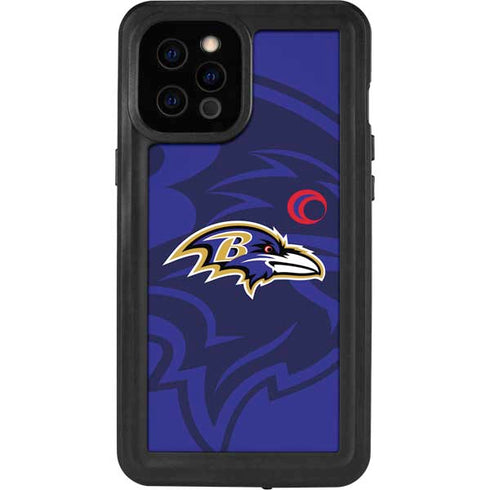 NFL Baltimore Ravens Double Vision iPhone 12 Pro Max Waterproof Case