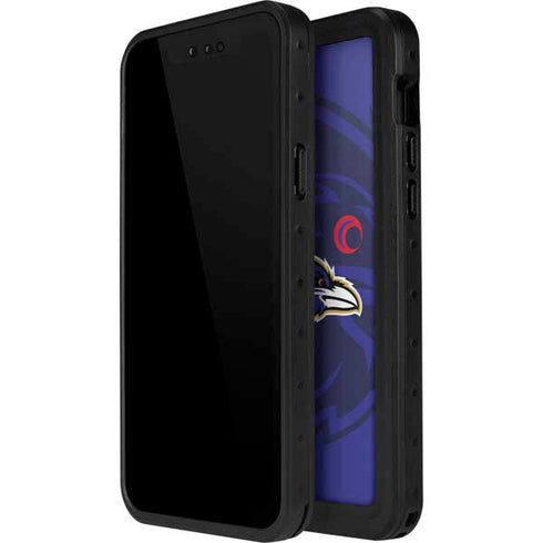 NFL Baltimore Ravens Double Vision iPhone 12 Pro Waterproof Case