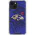 NFL Baltimore Ravens Double Vision iPhone 13 Mini Clear Case