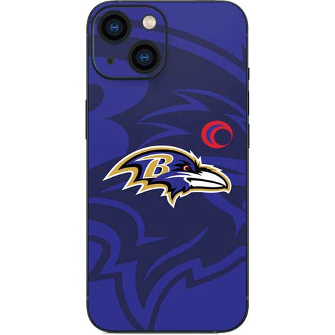 NFL Baltimore Ravens Double Vision iPhone 13 Mini Skin