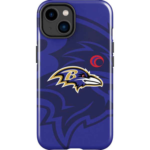 NFL Baltimore Ravens Double Vision iPhone 15 Plus Impact Case