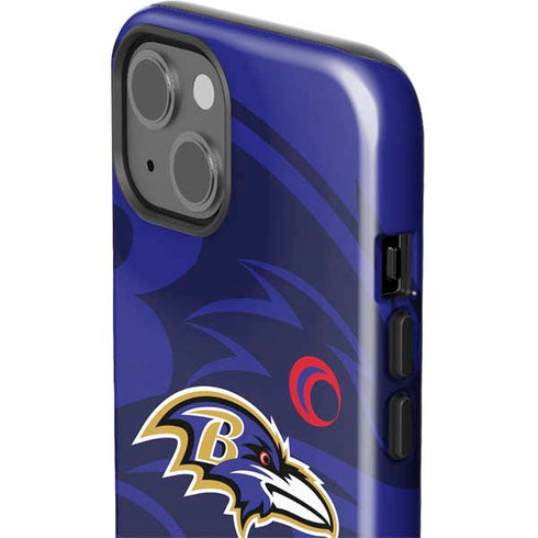 NFL Baltimore Ravens Double Vision iPhone 15 Impact Case