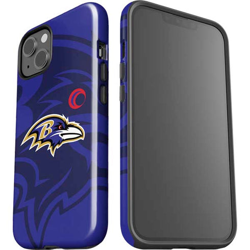 NFL Baltimore Ravens Double Vision iPhone 14 Impact Case