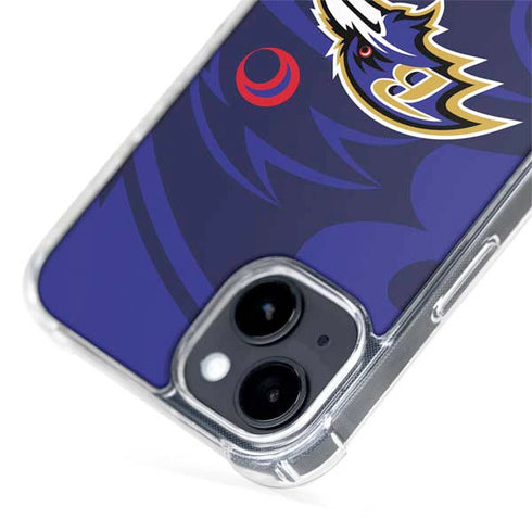NFL Baltimore Ravens Double Vision iPhone 15 Plus MagSafe Case