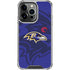 NFL Baltimore Ravens Double Vision iPhone 15 Pro Clear Case