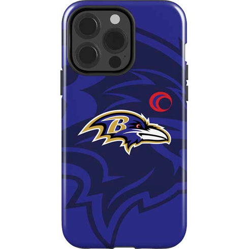 NFL Baltimore Ravens Double Vision iPhone 15 Pro Impact Case