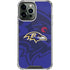 NFL Baltimore Ravens Double Vision iPhone 14 Pro Max Clear Case