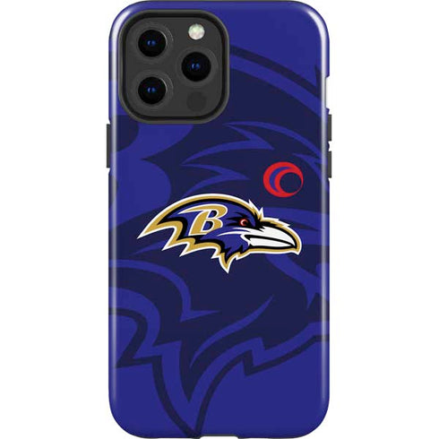 NFL Baltimore Ravens Double Vision iPhone 15 Pro Max Impact Case