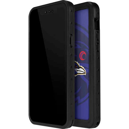 NFL Baltimore Ravens Double Vision iPhone 14 Pro Max Waterproof Case