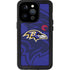 NFL Baltimore Ravens Double Vision iPhone 14 Pro Waterproof Case
