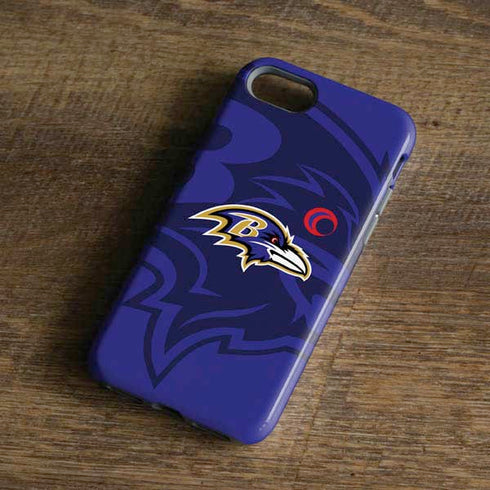 NFL Baltimore Ravens Double Vision iPhone 8 Pro Case