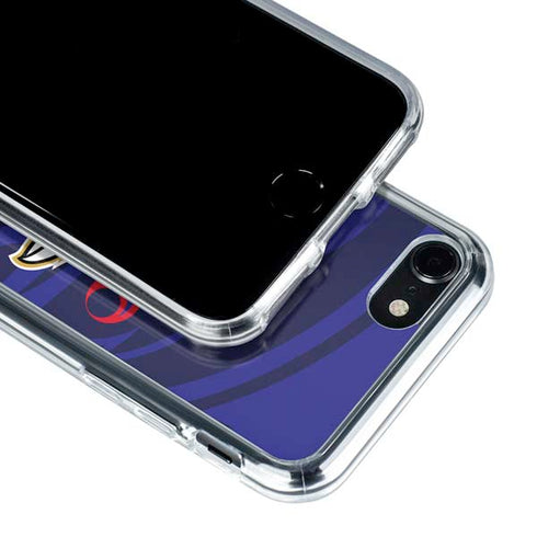 NFL Baltimore Ravens Double Vision iPhone SE (2nd & 3rd Gen) Clear Case