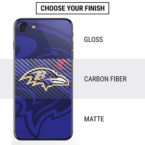 NFL Baltimore Ravens Double Vision iPhone SE (2nd & 3rd Gen) Skin