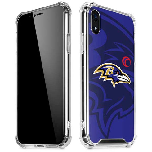 NFL Baltimore Ravens Double Vision iPhone XR Clear Case