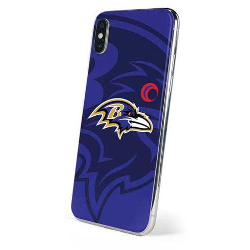 NFL Baltimore Ravens Double Vision iPhone XS Max Skin