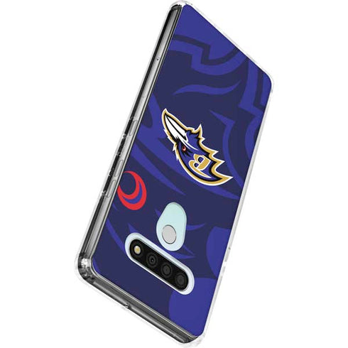 NFL Baltimore Ravens Double Vision LG Stylo 6 Clear Case